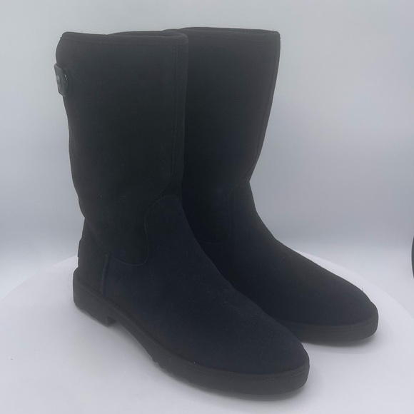 UGG Romely Black Suede Boots Size EU 37/US 6 - Picture 5 of 10
